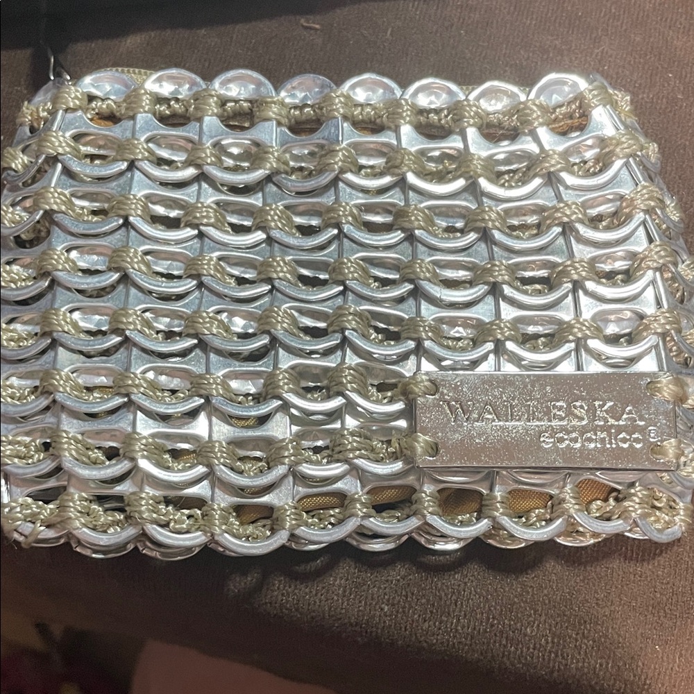 Eco-Chic Silver and Gold Women Bag